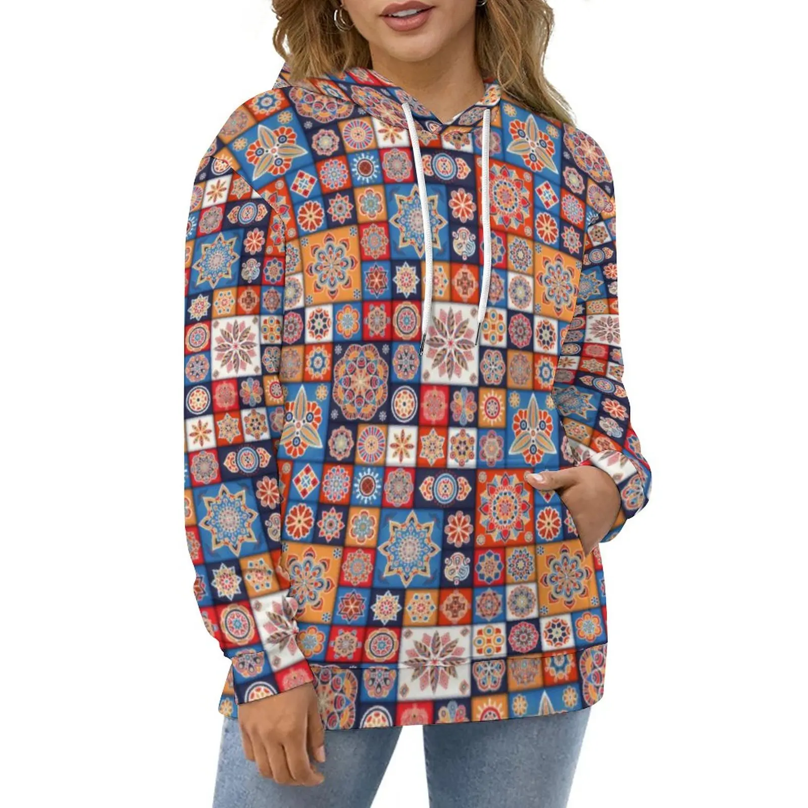 Mandala Patchwork Hoodies Women Retro Floral Print Street Fashion Casual Hoodie Long Sleeve Aesthetic Graphic Hooded Sweatshirts
Mandala Patchwork Hoodies Women Retro Floral Print Street Fashion Casual Hoodie Long Sleeve Aesthetic Graphic Hooded Sweatshirts