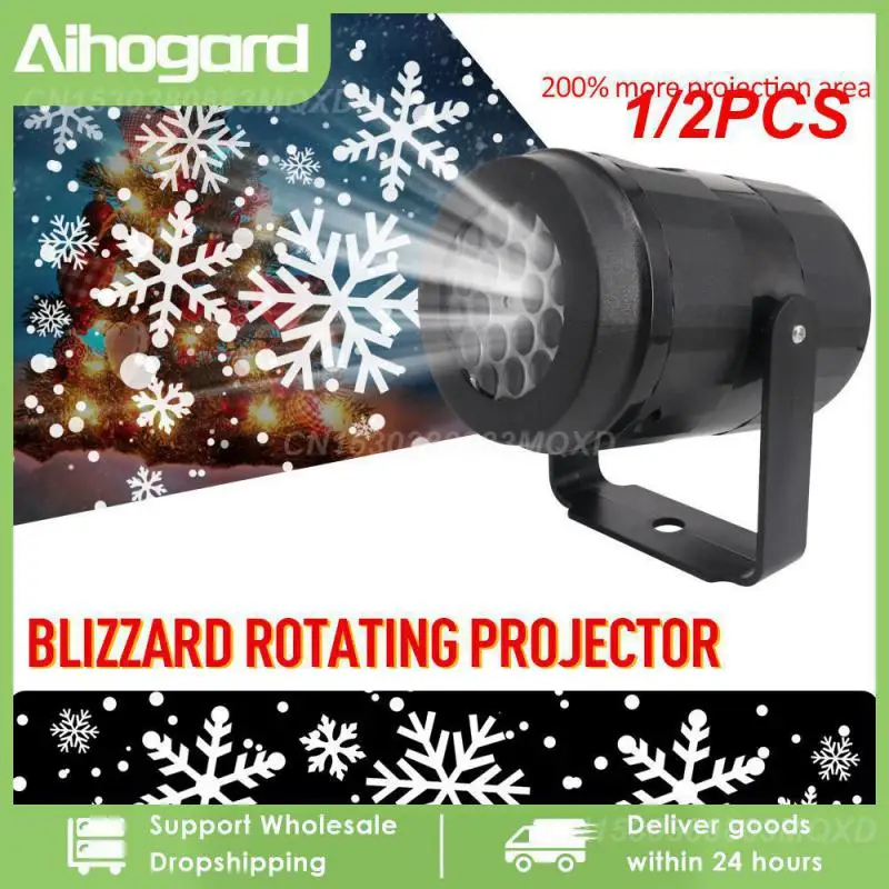 1/2PCS Projector Night Light Snowflake Projector Outdoor Projection Lamp 360° Rotating Home Christmas Festivals Party Decoration
1/2PCS Projector Night Light Snowflake Projector Outdoor Projection Lamp 360° Rotating Home Christmas Festivals Party Decoration