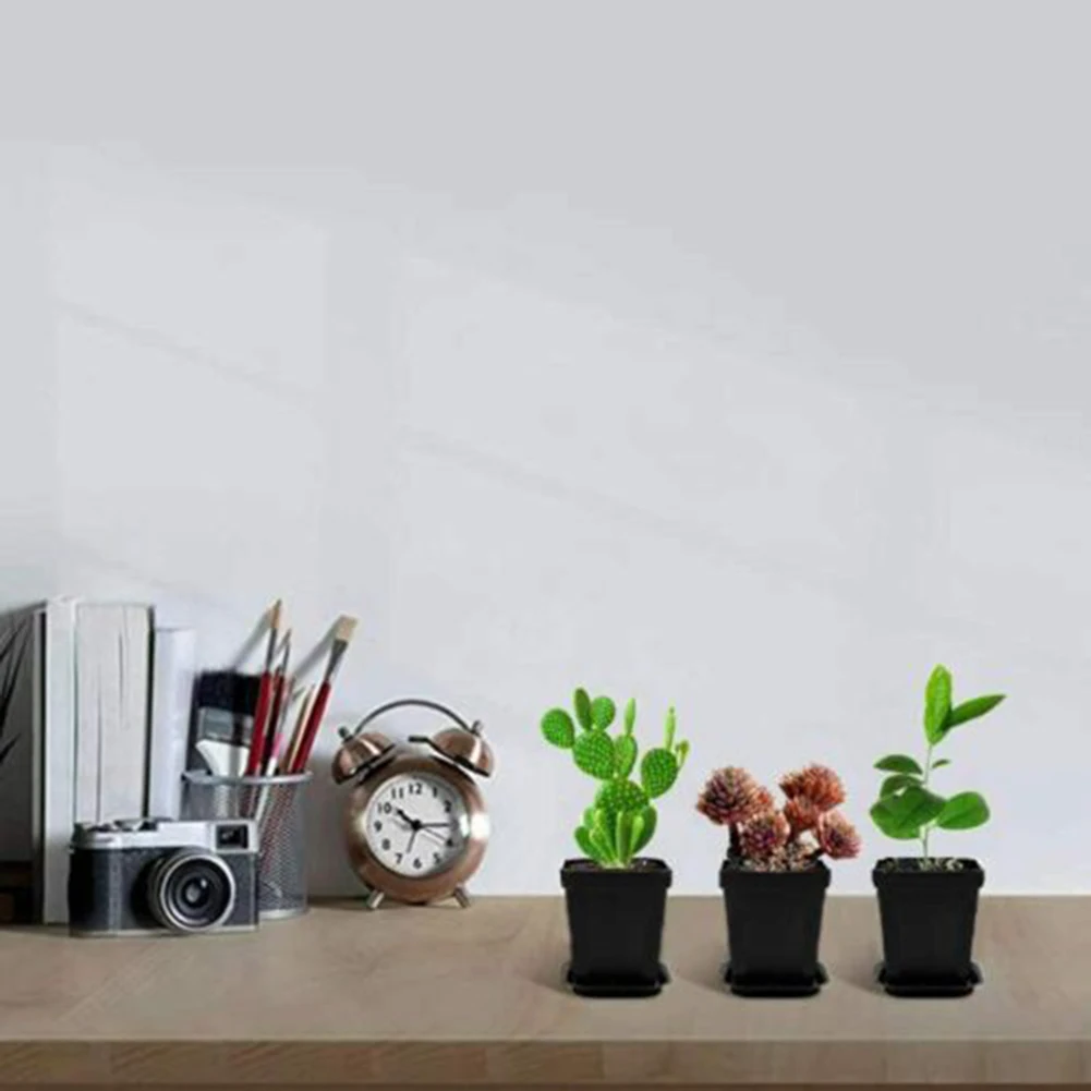 10pcs/set Colorful Multi Square Nursery Flower Pots Succulent Plant Pots Lightweight Reusable Plastic Plant Pot With Drain Tray
10pcs/set Colorful Multi Square Nursery Flower Pots Succulent Plant Pots Lightweight Reusable Plastic Plant Pot With Drain Tray