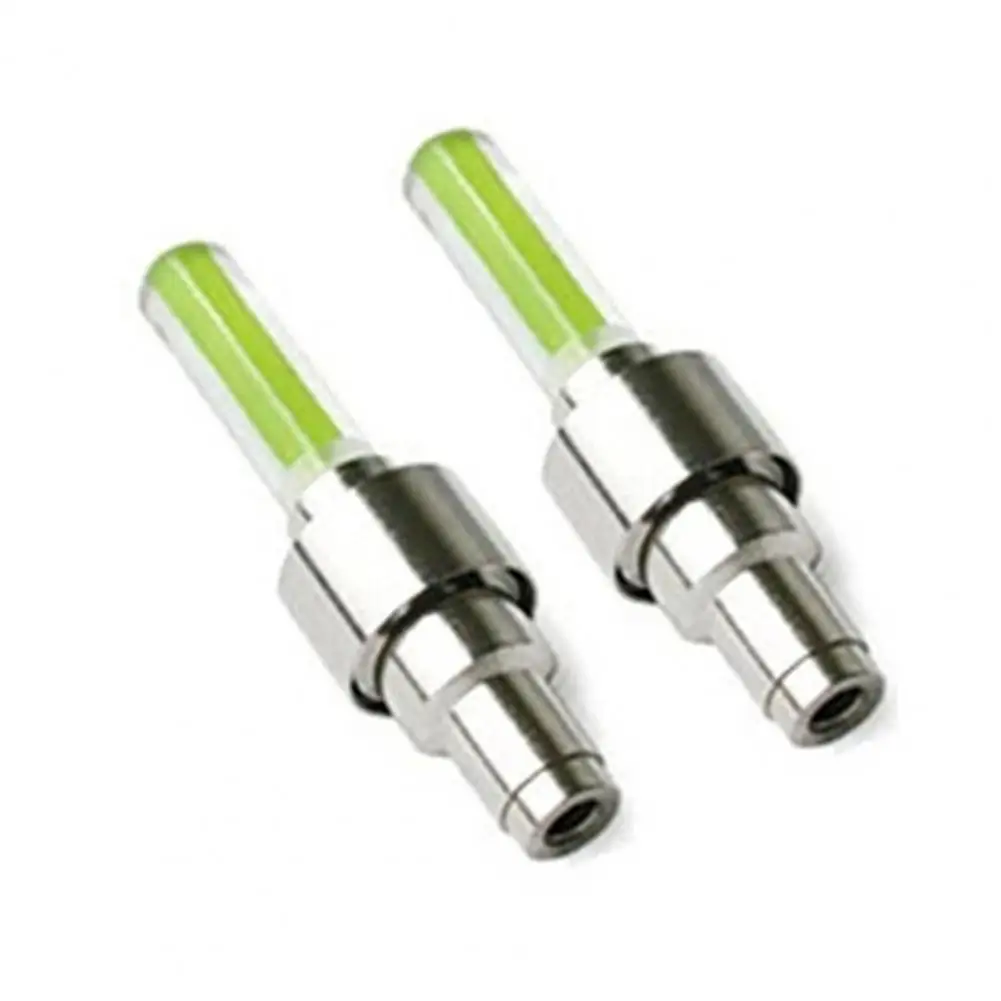 

2Pcs LED Light Valve Cap Universal Decorative Waterproof Car LED NEON Lamp Tire Valve Sealing Cap for Modification