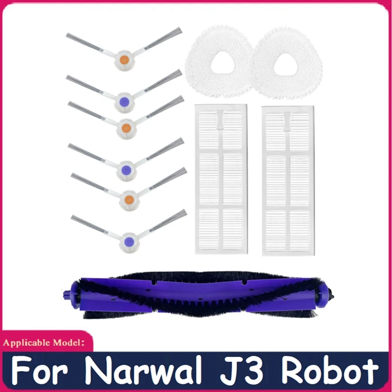 11 Pcs HEPA Filter Main Side Brush Mop Cloth For NARWAL J3 Robot Vacuum Cleaner Household Cleaning Parts Kits
11 Pcs HEPA Filter Main Side Brush Mop Cloth For NARWAL J3 Robot Vacuum Cleaner Household Cleaning Parts Kits