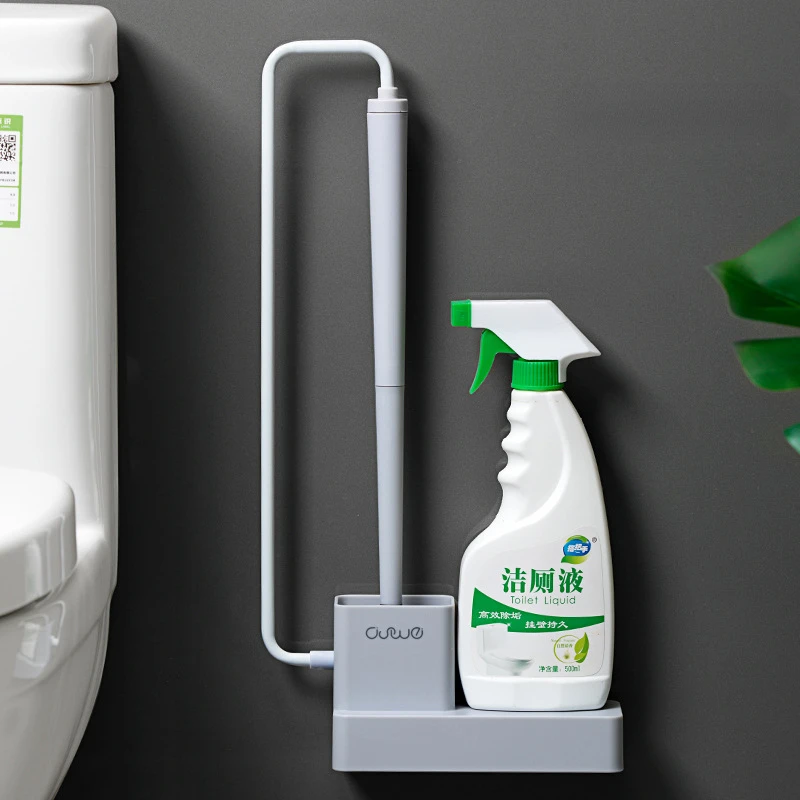 Simple Wall-mounted Silicone Toilet Brush Set Long Handle Household Bathroom Cleaning Brush Modern Bathroom Accessories Set
Simple Wall-mounted Silicone Toilet Brush Set Long Handle Household Bathroom Cleaning Brush Modern Bathroom Accessories Set