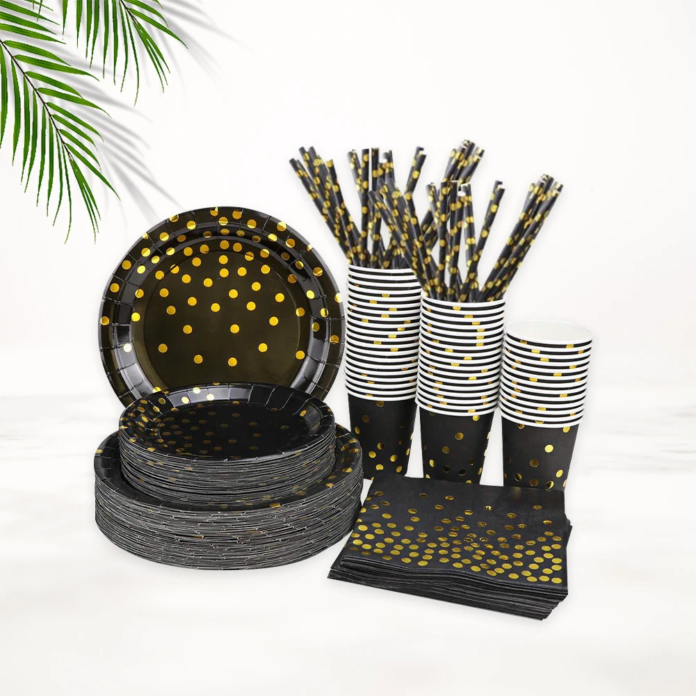 105pcs Disposable Tableware Set Home Dining Table Wedding Baby Shower Paper Plate Barbecue Cup Napkin With Straw Birthday Party
105pcs Disposable Tableware Set Home Dining Table Wedding Baby Shower Paper Plate Barbecue Cup Napkin With Straw Birthday Party