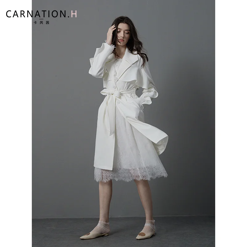 2023 Early Autumn New Windbreaker Women's Medium Long Fashion Design Feeling Small Crowd Falling Windbreaker Over Knee
2023 Early Autumn New Windbreaker Women's Medium Long Fashion Design Feeling Small Crowd Falling Windbreaker Over Knee