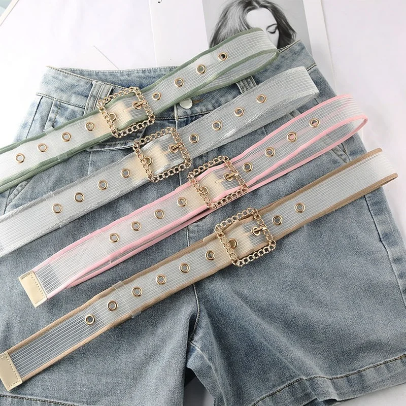 2022 Korean Fashion Ladies Casual Versatile Breathable Mesh Jeans Decorative Pin Buckle Belts for Women Luxury Designer Brand
2022 Korean Fashion Ladies Casual Versatile Breathable Mesh Jeans Decorative Pin Buckle Belts for Women Luxury Designer Brand