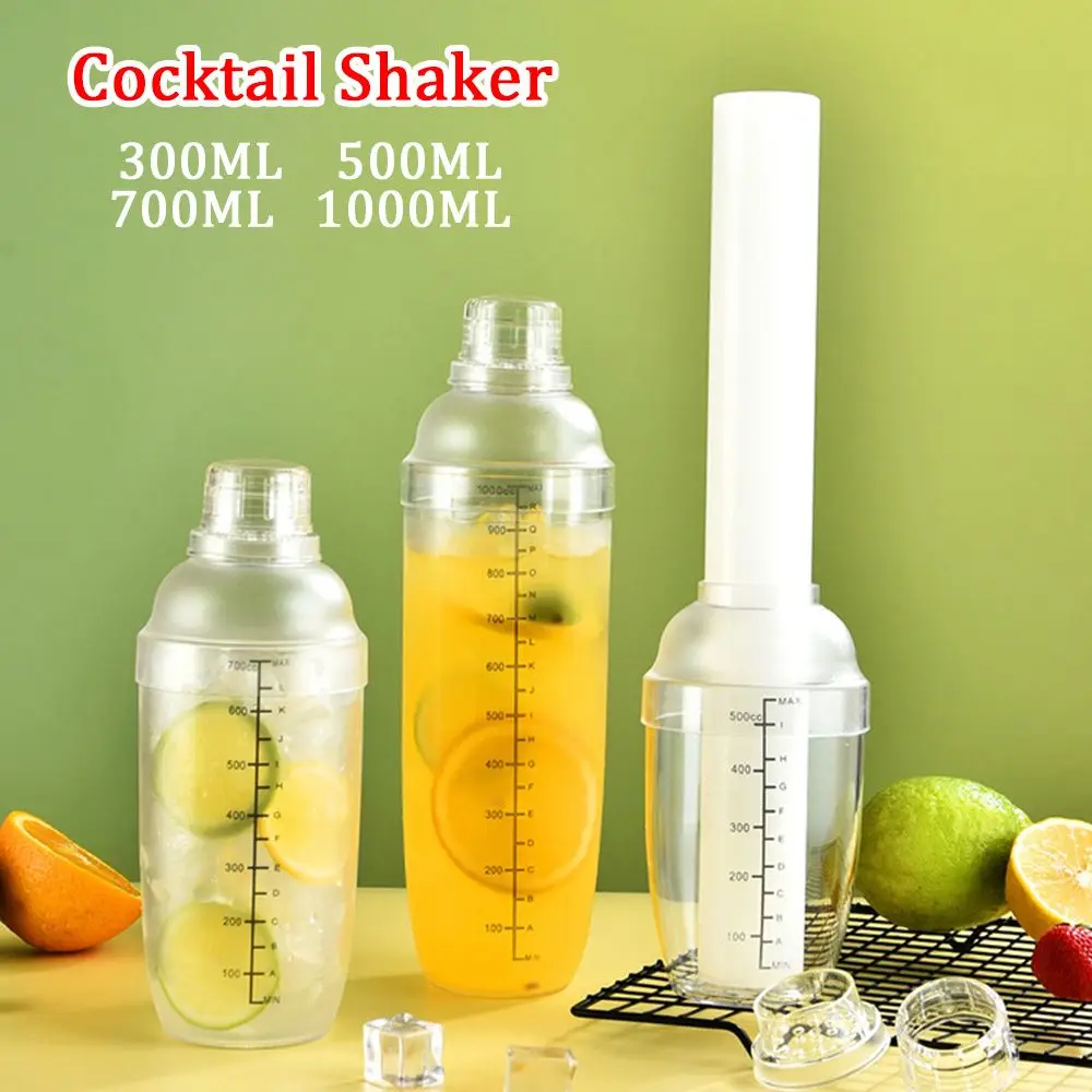 

300/500/700/1000ml Bar Ttensils kitchen Supplies Hand Shake Drink Bottle Mixer Barware Cocktail Shaker Shaker Cup