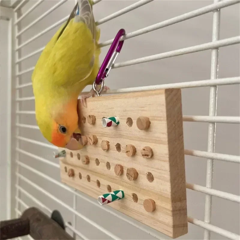 Bird Chew Toy, Big Parrots Cage Toy Natural Wooden Blocks Tearing Molar Hanging Toy for Budgies Parrot Small Size Birds for Cage
Bird Chew Toy, Big Parrots Cage Toy Natural Wooden Blocks Tearing Molar Hanging Toy for Budgies Parrot Small Size Birds for Cage