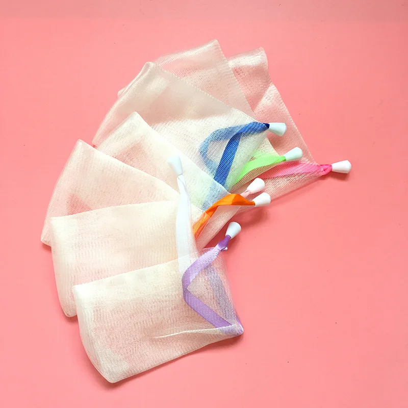 Ribbon Double Layer Foaming Sponge Cleansing Foam Net Bags Handmade Soap Mesh Cleansing Soap Bag
Ribbon Double Layer Foaming Sponge Cleansing Foam Net Bags Handmade Soap Mesh Cleansing Soap Bag