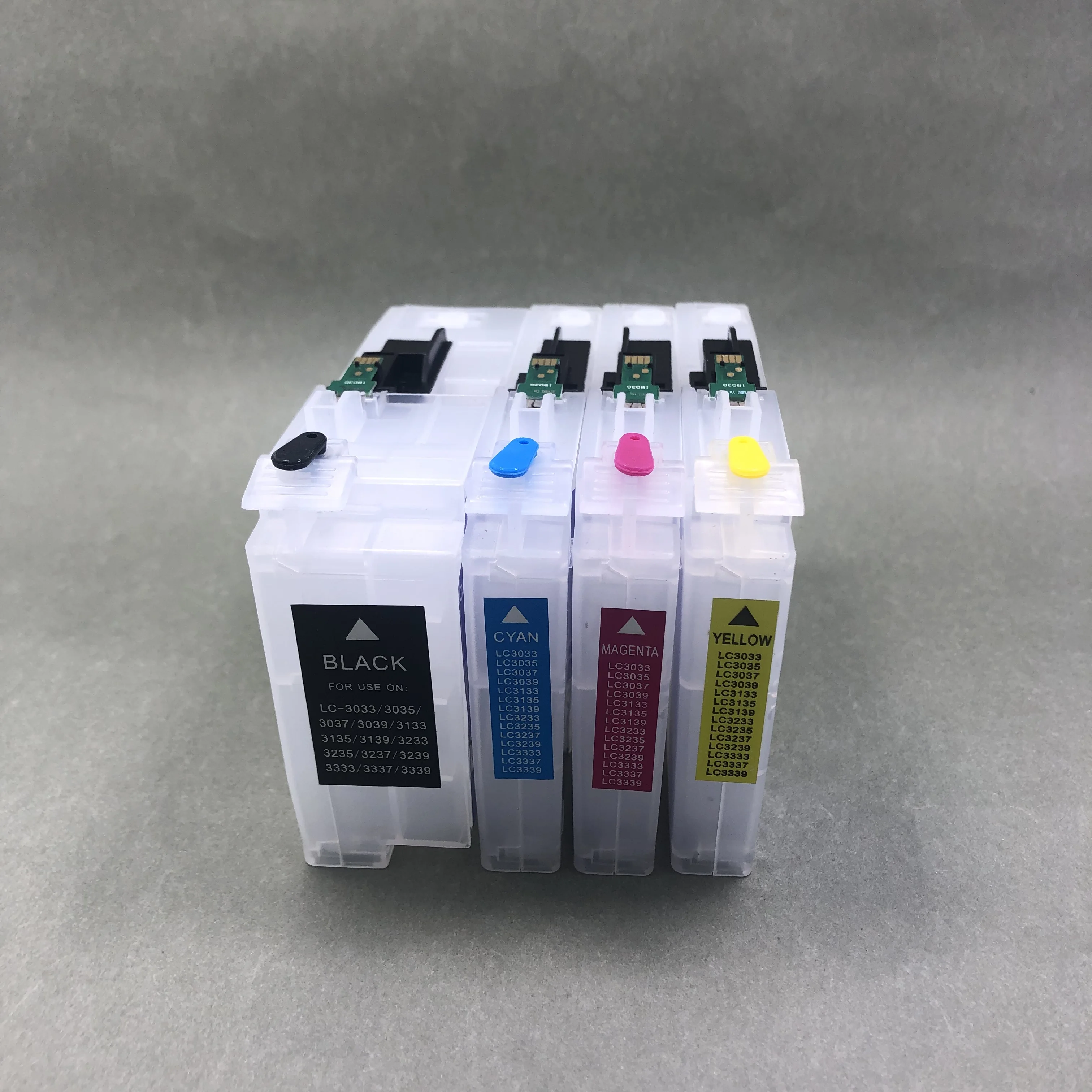 1Set LC3333 Empty Refillable Ink Cartridge for Brother DCP-J1100DW MFCJ1300DW Printer
1Set LC3333 Empty Refillable Ink Cartridge for Brother DCP-J1100DW MFCJ1300DW Printer