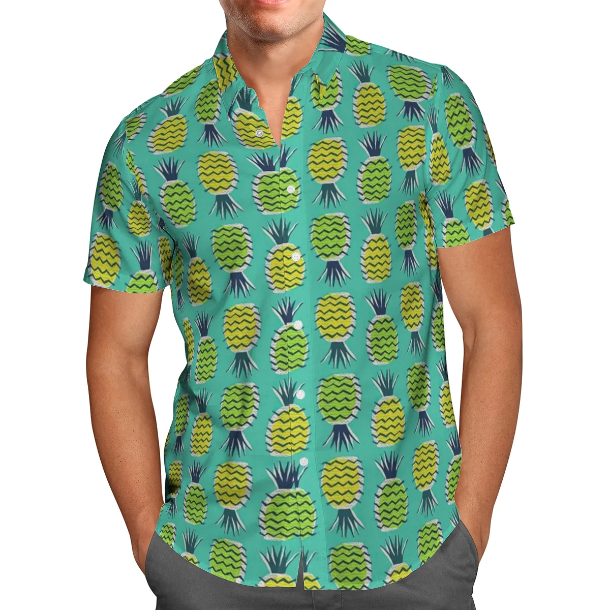 2022 New 3D Printing Pineapple Green Hawaiian Shirt Men Summer Short Sleeved Shirts Men's Shirts Oversize Camisa Social 5XL
2022 New 3D Printing Pineapple Green Hawaiian Shirt Men Summer Short Sleeved Shirts Men's Shirts Oversize Camisa Social 5XL