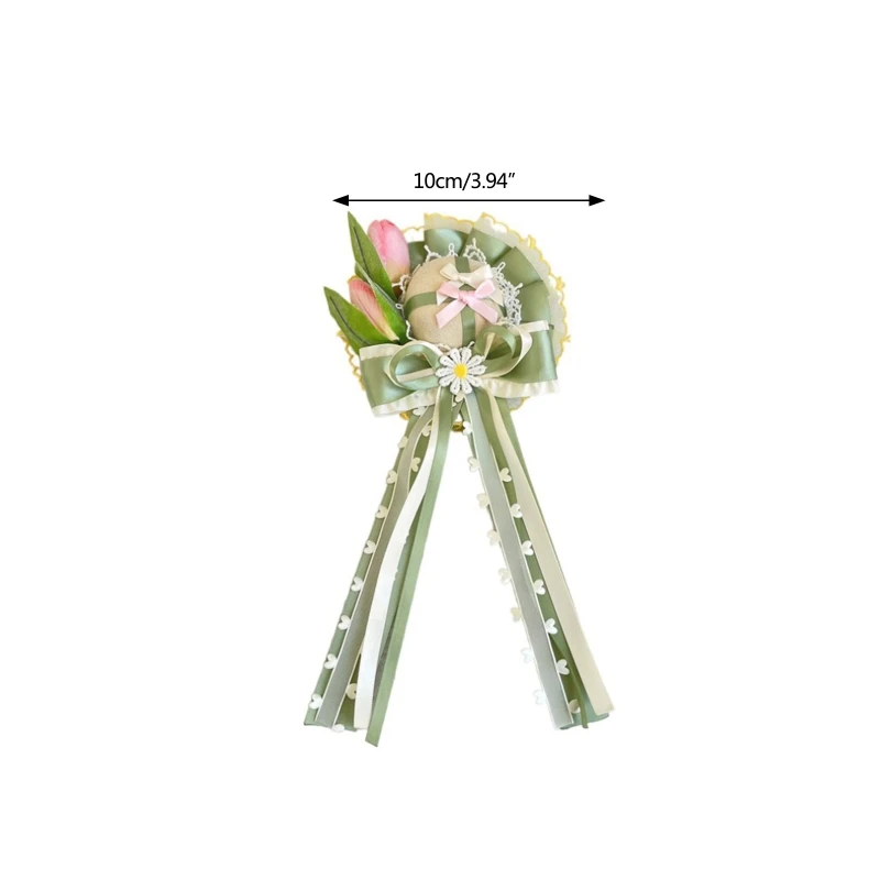 Exquisite Lolita Headwear Lovely Green Tulip Lace Hair Clip Small Pink Flower Top Hat Barrettes for Valentine's Day
Exquisite Lolita Headwear Lovely Green Tulip Lace Hair Clip Small Pink Flower Top Hat Barrettes for Valentine's Day