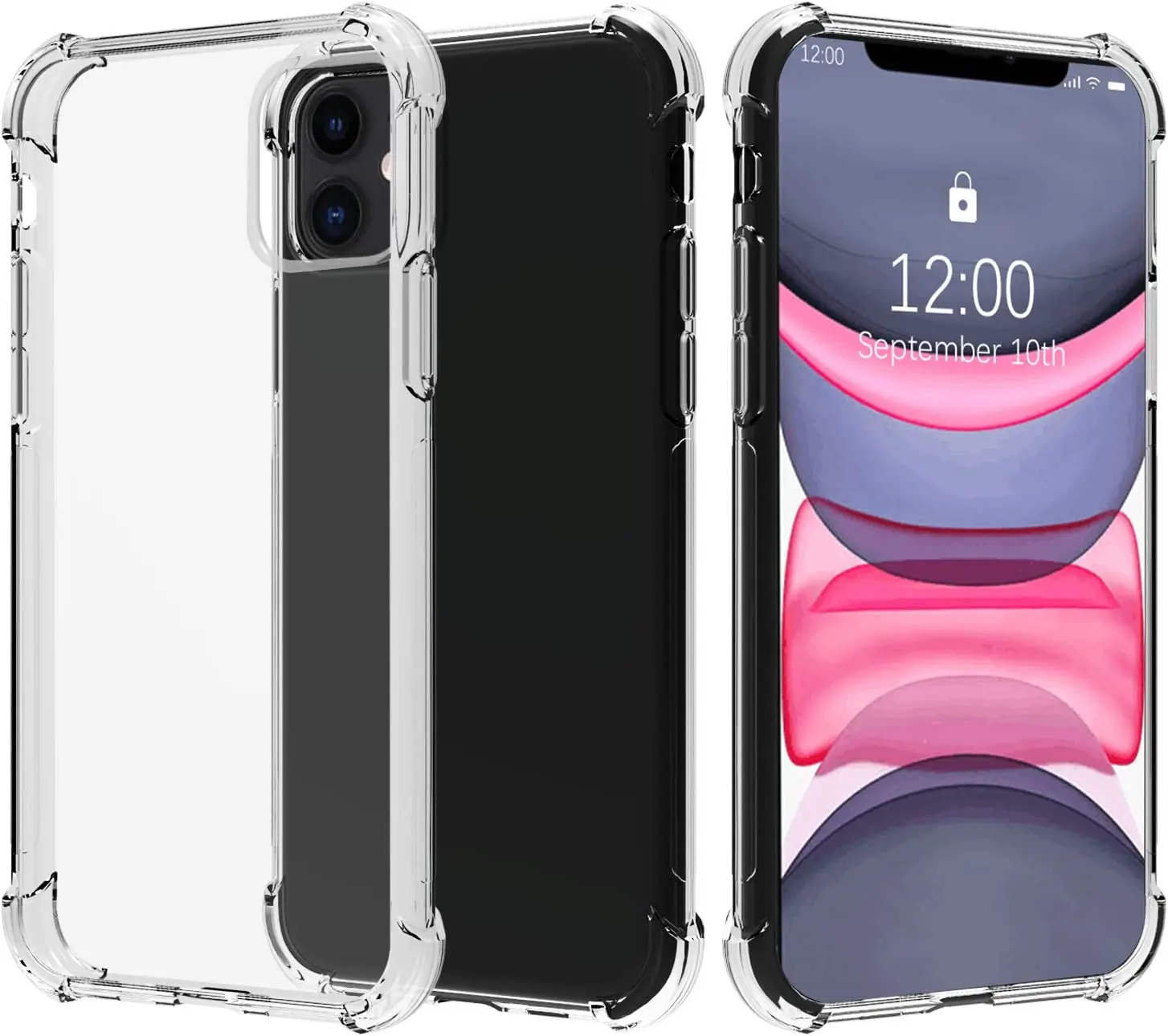 Compatible with IPhone 11 Clear Anti-Scratch Phone Cases,Case Protective Slim with Shockproof Air Bags Iphone 11 Pro Max X XS
Compatible with IPhone 11 Clear Anti-Scratch Phone Cases,Case Protective Slim with Shockproof Air Bags Iphone 11 Pro Max X XS