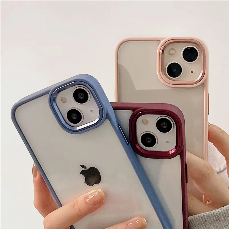 For iPhone 13 Pro Max Transparent Metallic Lens Camera Protection Case For iPhone 11 13 12 Pro Max Shockproof Bumper Cover Coque
For iPhone 13 Pro Max Transparent Metallic Lens Camera Protection Case For iPhone 11 13 12 Pro Max Shockproof Bumper Cover Coque