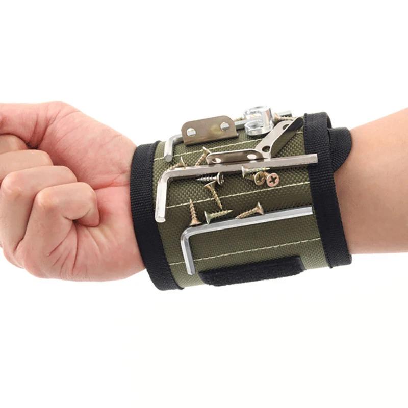 Strong Magnetic Wristband Portable Tool Bag For Screw Nail Nut Bolt Drill Bit Repair Kit Organizer Storage Adjustable
Strong Magnetic Wristband Portable Tool Bag For Screw Nail Nut Bolt Drill Bit Repair Kit Organizer Storage Adjustable