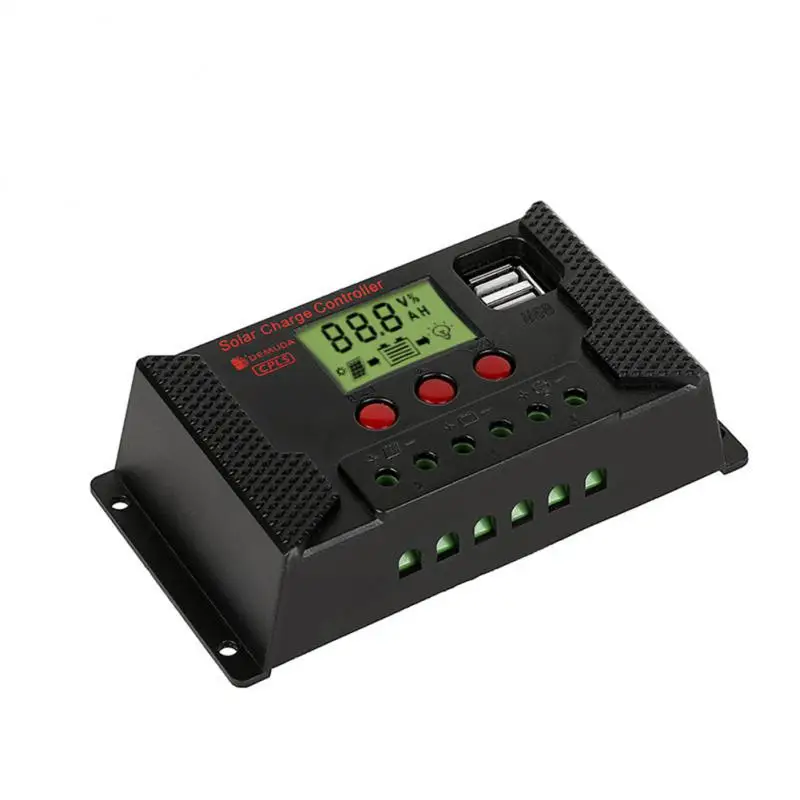 Solar Controller Pwm 10a 20a 30a With Usb Port Lcd 12v/24v Auto Battery Charger Display Dual Hot Solar Regulator 
Solar Controller Pwm 10a 20a 30a With Usb Port Lcd 12v/24v Auto Battery Charger Display Dual Hot Solar Regulator