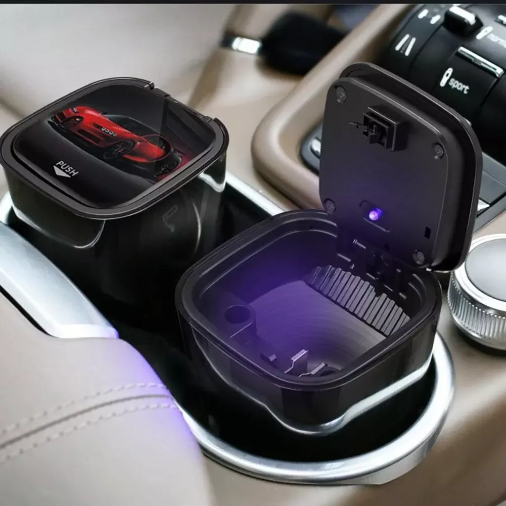 Ashtray Accessories Multi Function Ashtray With Blue Led Light Cover Automatic Smoking Car Interior Flame Retardant
Ashtray Accessories Multi Function Ashtray With Blue Led Light Cover Automatic Smoking Car Interior Flame Retardant