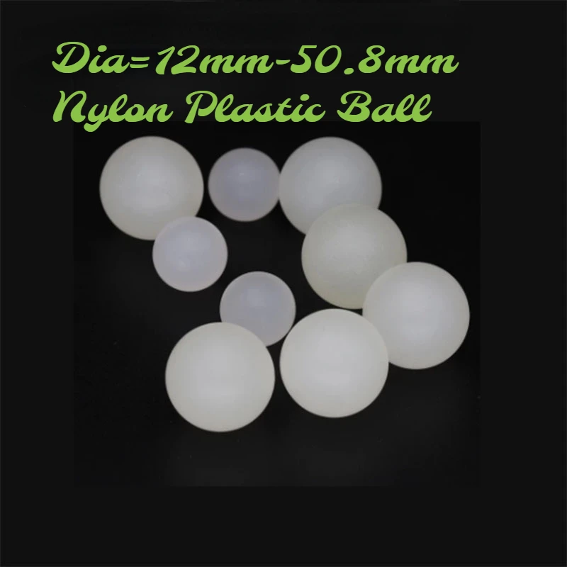 2/510/20/50pcs Solid Nylon Plastic Beads PA66 High Quality Nylon Ball High Precision Solid Plastic Beads Diameter=12mm-50.8mm
2/510/20/50pcs Solid Nylon Plastic Beads PA66 High Quality Nylon Ball High Precision Solid Plastic Beads Diameter=12mm-50.8mm