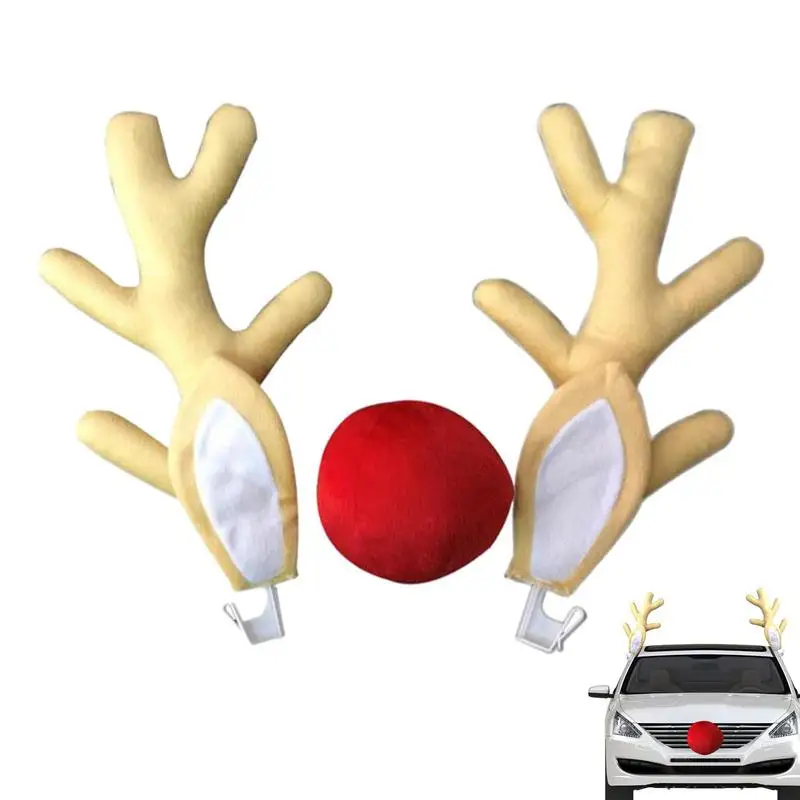 Car Reindeer Antlers Cute Christmas Car Reindeer Antlers Decorations Kit Automotive Decoration Accessories Kit For Car SUV Van 
Car Reindeer Antlers Cute Christmas Car Reindeer Antlers Decorations Kit Automotive Decoration Accessories Kit For Car SUV Van