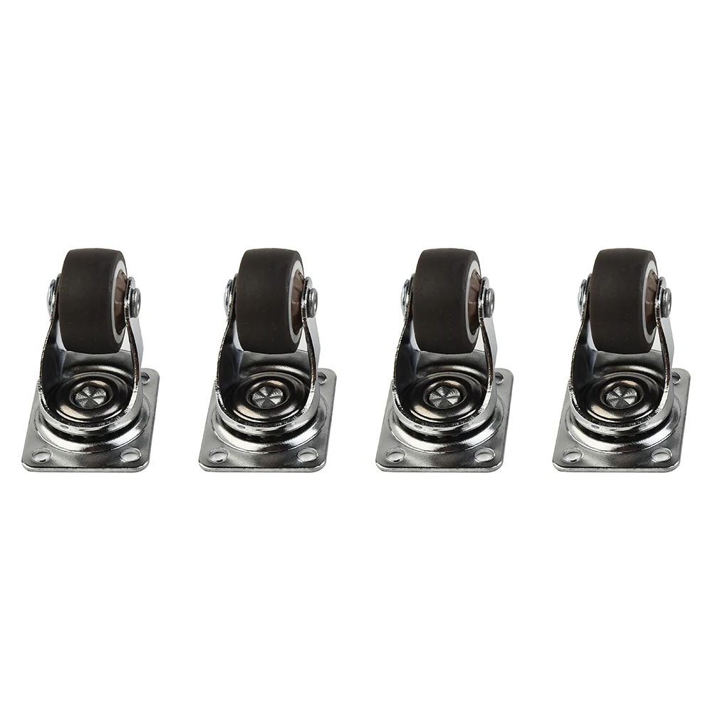 4PCS Wheels Mini Small Casters Diameter 1inch/25mm TPE Rubber Super Mute TPE Rubber Ultra-quiet Outdoor Parts Tools 2023 New
4PCS Wheels Mini Small Casters Diameter 1inch/25mm TPE Rubber Super Mute TPE Rubber Ultra-quiet Outdoor Parts Tools 2023 New