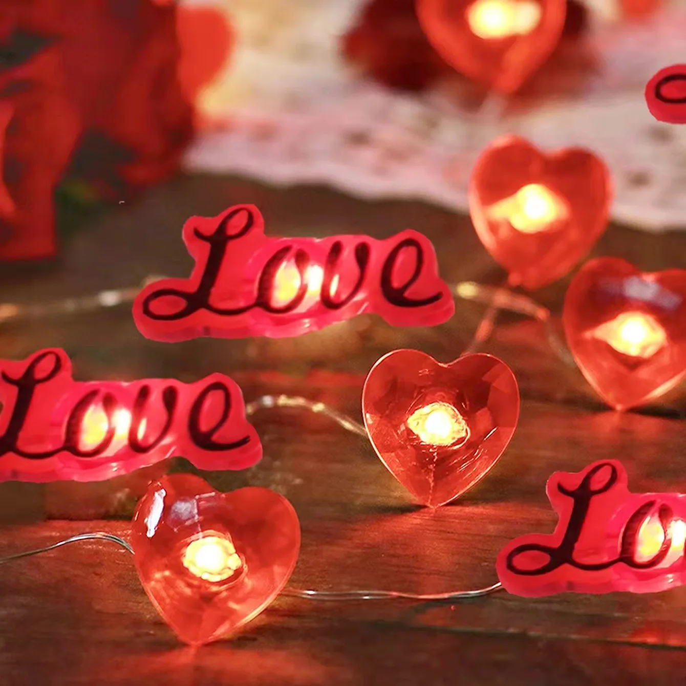 2M 20 LED Copper Wire Light String Love Rose Small Color Lamp Flashing Decor Romantic Valentine's Day Happy Birthday Party Decor
2M 20 LED Copper Wire Light String Love Rose Small Color Lamp Flashing Decor Romantic Valentine's Day Happy Birthday Party Decor