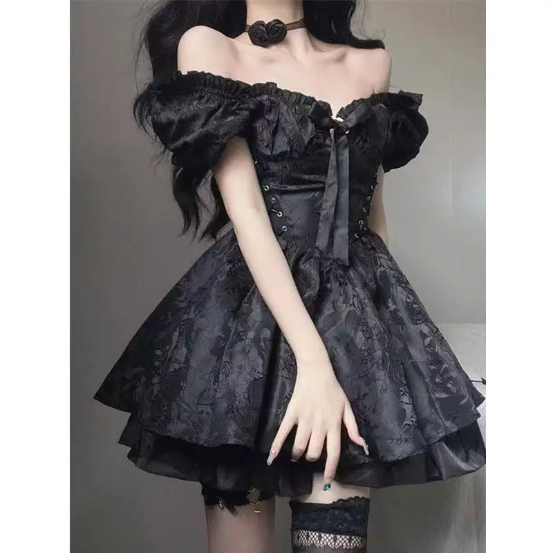 WDMSNA Off Shoulder Puff Sleeve Vestidos Flower Elastic Waist Short Dresses Sweet New Sexy Summer Ball Gown Y2k Dress for Women
WDMSNA Off Shoulder Puff Sleeve Vestidos Flower Elastic Waist Short Dresses Sweet New Sexy Summer Ball Gown Y2k Dress for Women