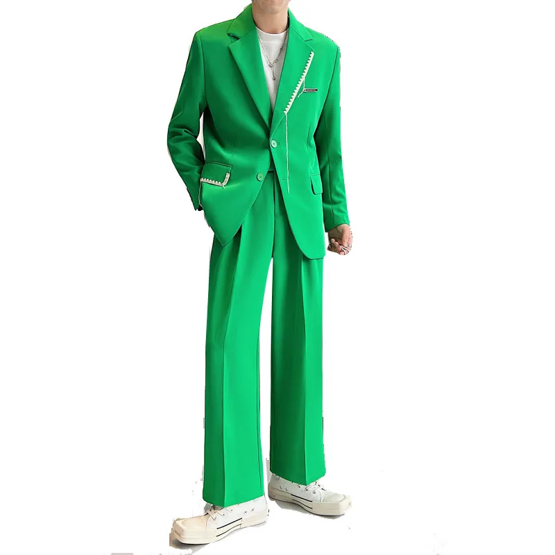 Streetwear Fashion Show Loose Suits Men Vintage Casual Suits 2PCS Blazer Jacket Pant Male Japan Korean Suit Coat Pant Sets
Streetwear Fashion Show Loose Suits Men Vintage Casual Suits 2PCS Blazer Jacket Pant Male Japan Korean Suit Coat Pant Sets