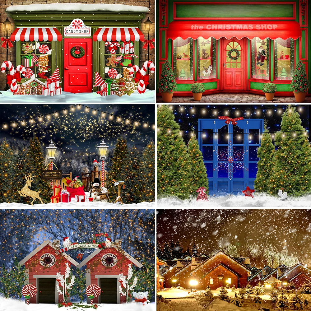 Bonvvie Photography Backdrop Christmas Shop Winter Snow Xmas Tree Vintage House Decor Child Portrait Background Photo Studio 
Bonvvie Photography Backdrop Christmas Shop Winter Snow Xmas Tree Vintage House Decor Child Portrait Background Photo Studio