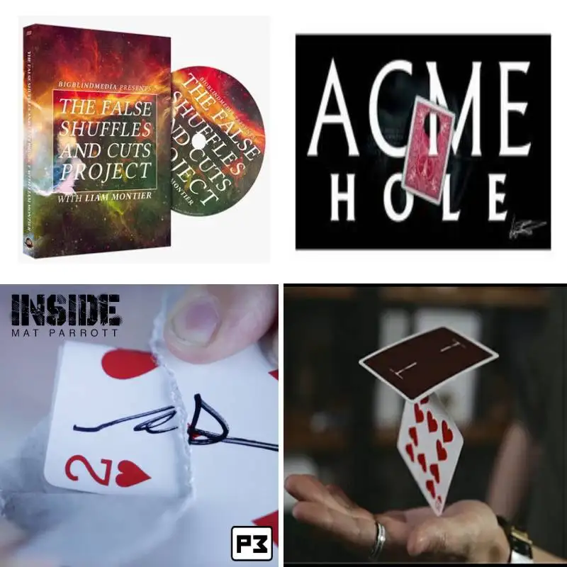 The False Shuffles and Cuts Project by Liam Montier,ACME HOLE BY LLOYD BARNES,Inside by Mat Parrott,Unseen Force By T-CC Magic
The False Shuffles and Cuts Project by Liam Montier,ACME HOLE BY LLOYD BARNES,Inside by Mat Parrott,Unseen Force By T-CC Magic