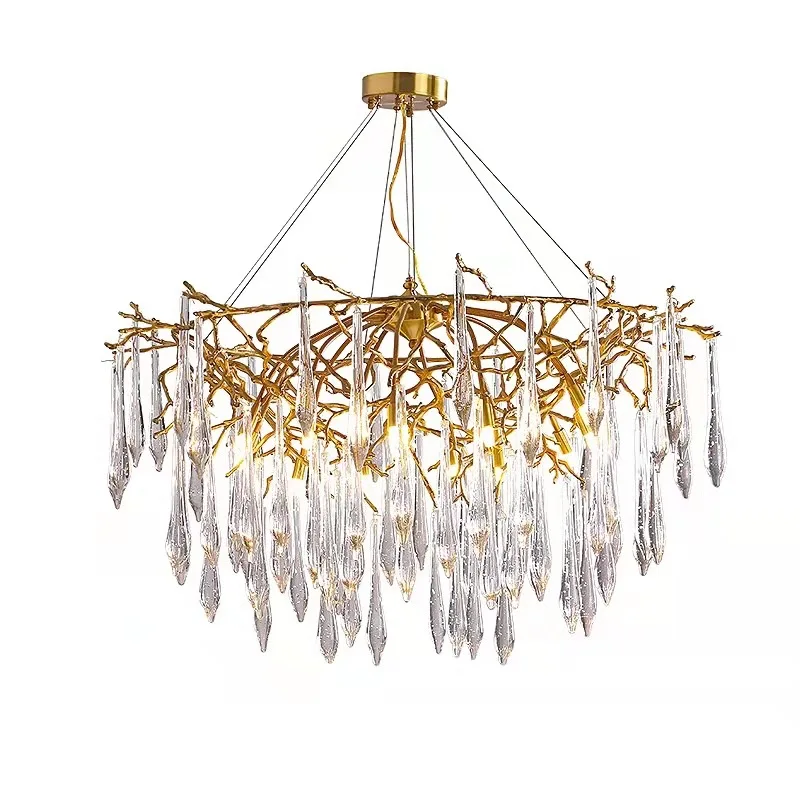 Nordic Led E14 Crystal Chandelier For Living Room Villa Dining Room Pendant Lamp Loft Romantic Creative Home Decor Hanging Light 
Nordic Led E14 Crystal Chandelier For Living Room Villa Dining Room Pendant Lamp Loft Romantic Creative Home Decor Hanging Light