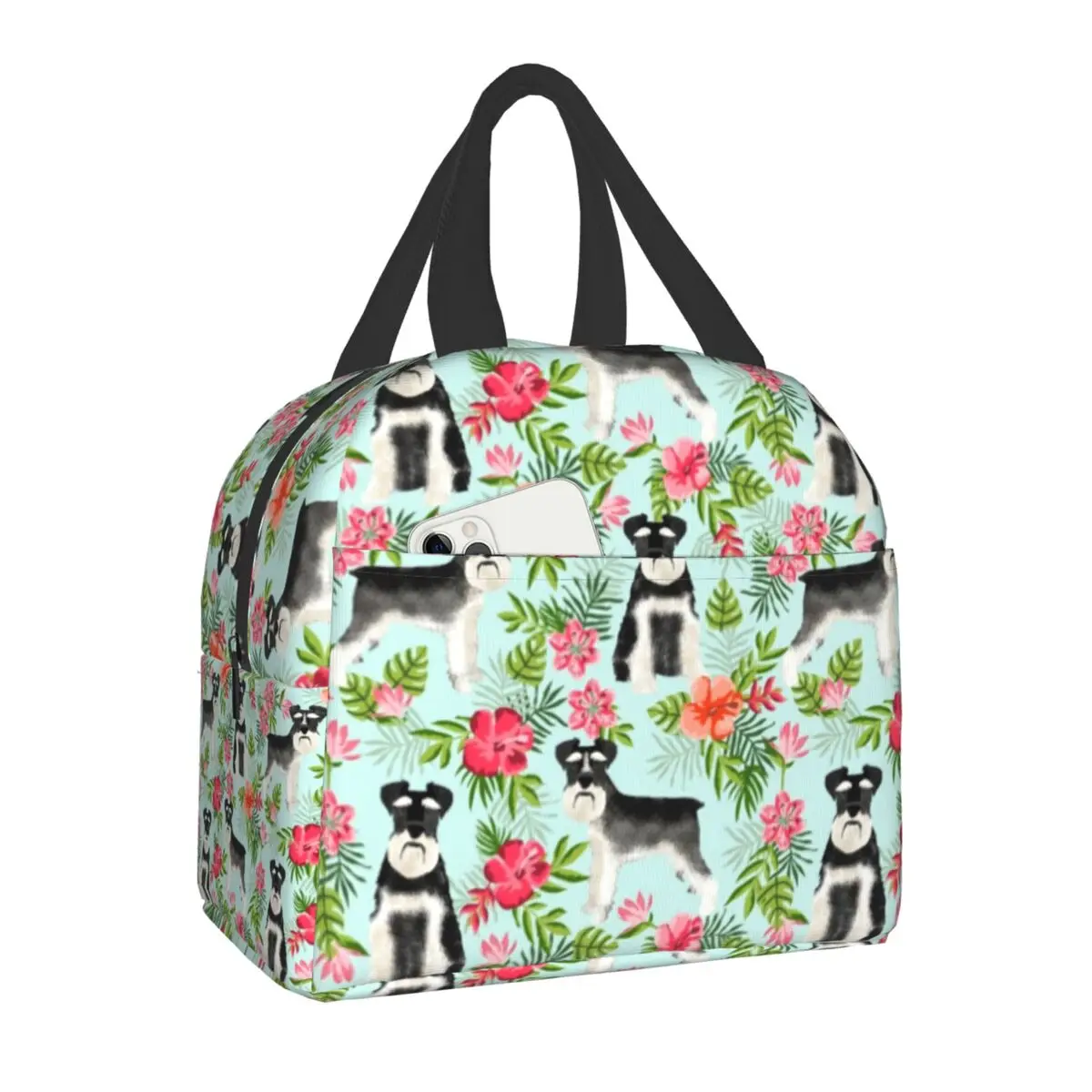 Schnauzer Hawaii Pattern Floral Hibiscus Floral Flower Pattern Resuable Lunch Boxes for Women Waterproof Insulated Lunch Bag
Schnauzer Hawaii Pattern Floral Hibiscus Floral Flower Pattern Resuable Lunch Boxes for Women Waterproof Insulated Lunch Bag