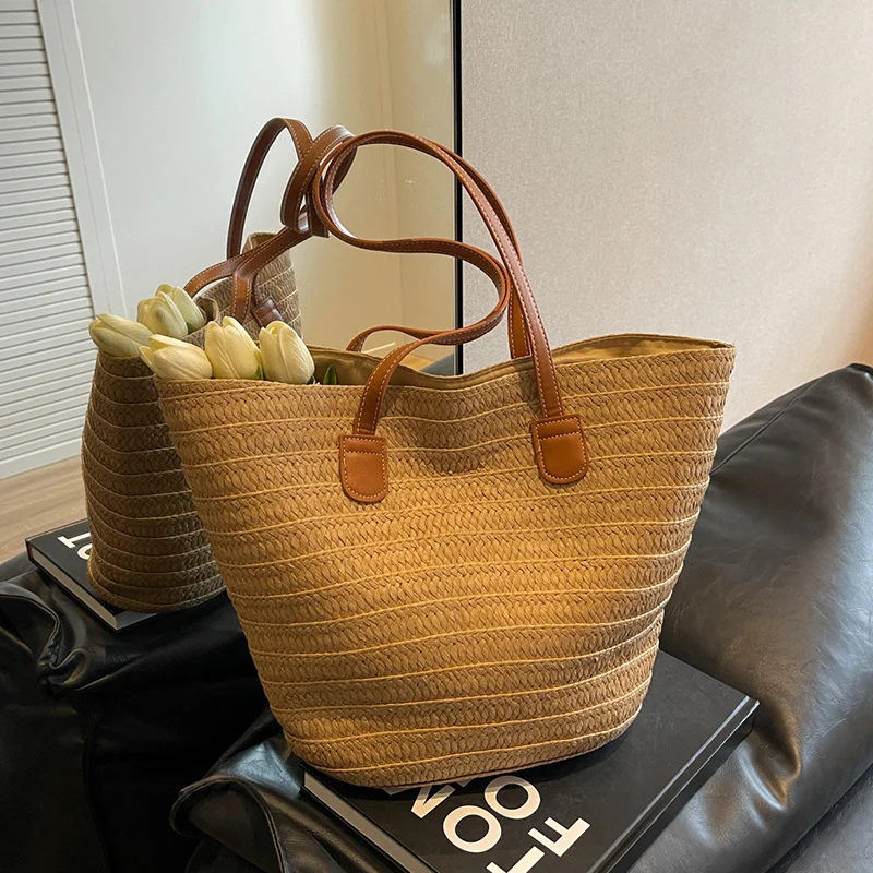 Large Capacity Travel Handbags Women Casual Beach Bags Designer Fashion Shoulder Bag Lady Vintage Solid Top-Handle Bags Tote Sac
Large Capacity Travel Handbags Women Casual Beach Bags Designer Fashion Shoulder Bag Lady Vintage Solid Top-Handle Bags Tote Sac