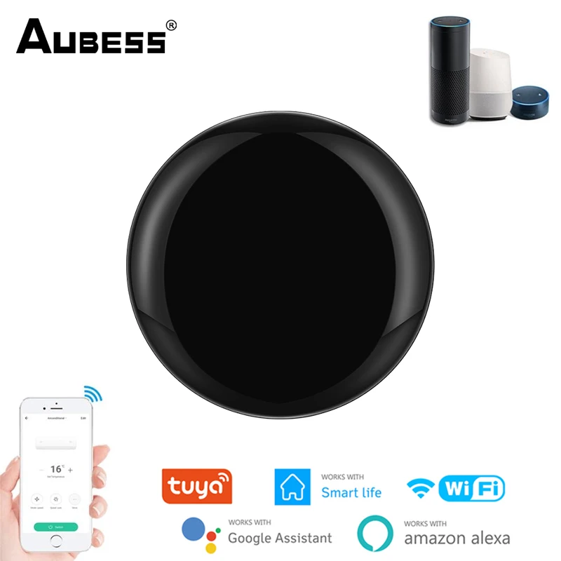Aubess Tuya WiFi IR Remote Control For Air Conditioner TV Smart Home Infrared Universal Remote Controller For Alexa Google Home
Aubess Tuya WiFi IR Remote Control For Air Conditioner TV Smart Home Infrared Universal Remote Controller For Alexa Google Home