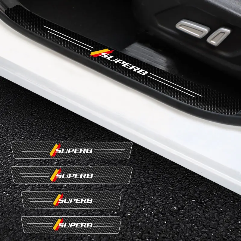 4X.Car Door Stickers Car Threshold Door Entry Pedal Guards For Skoda Superb Scuff Plate Carbon Fiber Sill Protector
4X.Car Door Stickers Car Threshold Door Entry Pedal Guards For Skoda Superb Scuff Plate Carbon Fiber Sill Protector