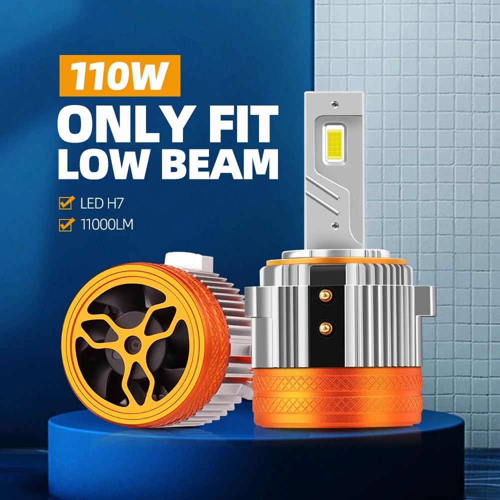 H7 LED Headlight Bulbs 110W 11000LM CSP Chip Low Beam Replacement Plug & Play For Volkswagen VW Passat Golf GTI Tiguan 2012-2017
H7 LED Headlight Bulbs 110W 11000LM CSP Chip Low Beam Replacement Plug & Play For Volkswagen VW Passat Golf GTI Tiguan 2012-2017