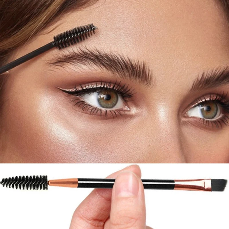 1PC Double Head Makeup Eyebrow Brush Double Sided Blending Eye Eyebrow Flat Angled Make Up Brushes Comb Double Ended Tools
1PC Double Head Makeup Eyebrow Brush Double Sided Blending Eye Eyebrow Flat Angled Make Up Brushes Comb Double Ended Tools