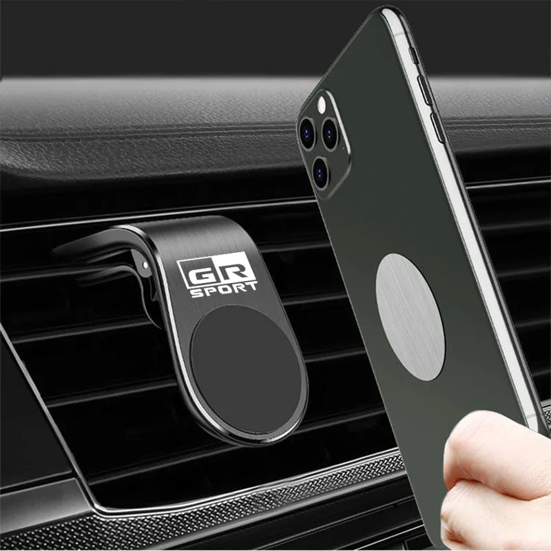 

Magnetic Car Phone Holder Stand GPS Smartphone Support For Toyota GR Sport Gazoo Racing Yaris 86 Corolla Hilux Supra Accessories