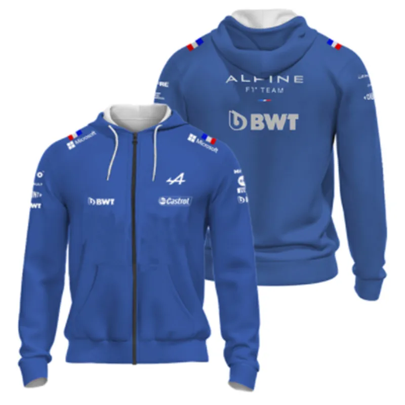2022 Formula One Alpine F1 Official Male/Female Fan Racing Suit Outdoor Leisure Comfortable Sports Zipper Hoodie
2022 Formula One Alpine F1 Official Male/Female Fan Racing Suit Outdoor Leisure Comfortable Sports Zipper Hoodie
