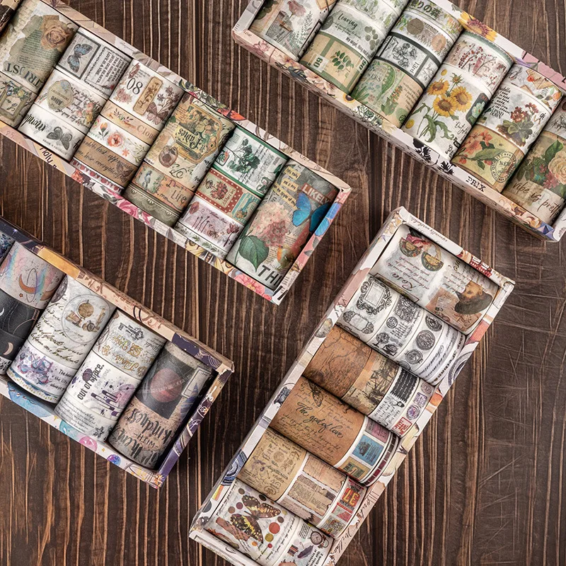 18 Rolls of Self-adhesive Paper Tape for Hand Ledger Background Material Stickers DIY Scrapbooking Handmade Journal Art Crafts
18 Rolls of Self-adhesive Paper Tape for Hand Ledger Background Material Stickers DIY Scrapbooking Handmade Journal Art Crafts