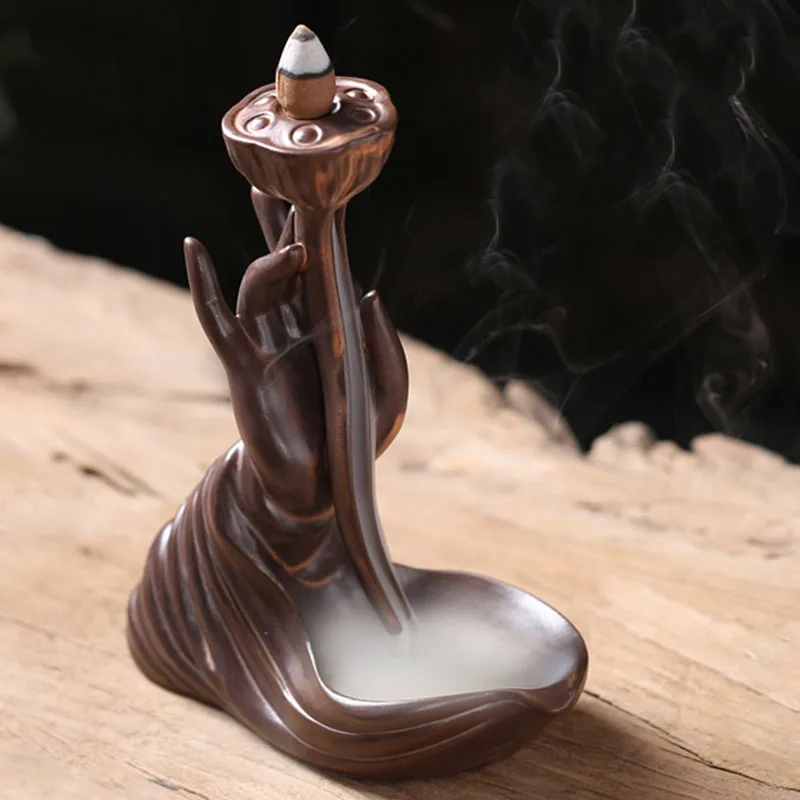 Creative Backflow Incense Holder Waterfall Evaporator Ceramic Incense Holder Aroma King Porte Encens Room Ornaments HY50IB
Creative Backflow Incense Holder Waterfall Evaporator Ceramic Incense Holder Aroma King Porte Encens Room Ornaments HY50IB