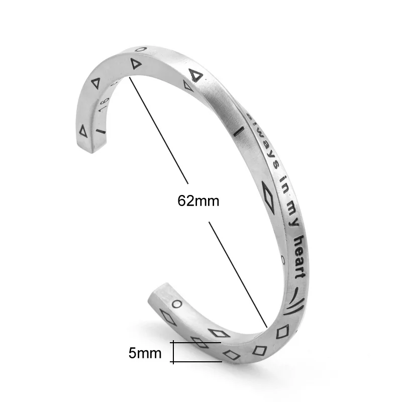 New Arrival twisted C Shape Bangles Custom Engraving Letter Stainless Steel Bracelets Jewelry
New Arrival twisted C Shape Bangles Custom Engraving Letter Stainless Steel Bracelets Jewelry