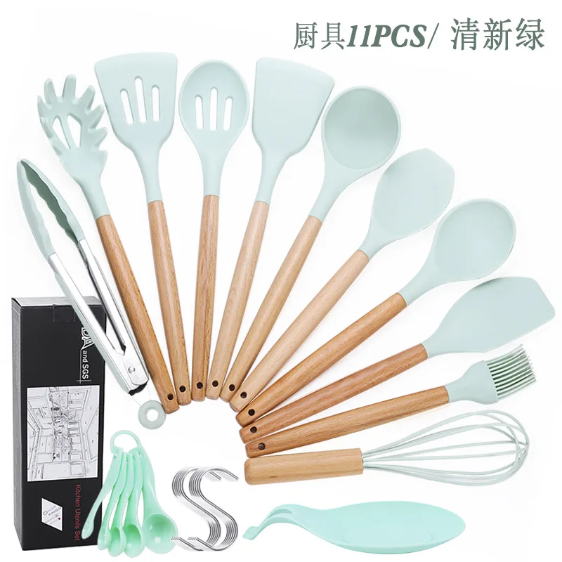 Silicone Kitchenware Cooking Utensils Set Heat Resistant Kitchen Non-Stick Cooking Utensils Baking Tools With Storage Box Tools
Silicone Kitchenware Cooking Utensils Set Heat Resistant Kitchen Non-Stick Cooking Utensils Baking Tools With Storage Box Tools