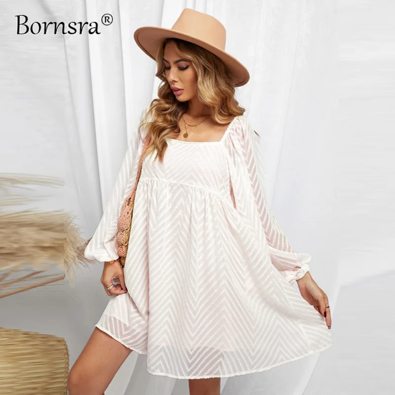 Bornsra 2022 Spring Summer Women Dress Fashion Square Collar Sexy Lantern Sleeve Solid Jacquard Mini Dress Women New
Bornsra 2022 Spring Summer Women Dress Fashion Square Collar Sexy Lantern Sleeve Solid Jacquard Mini Dress Women New