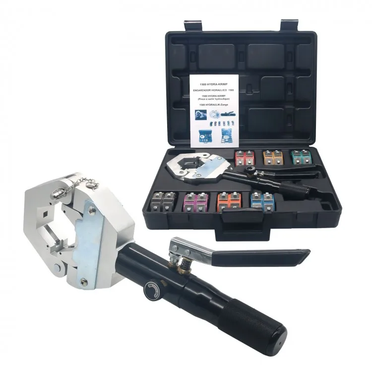 1500 Hydra-Krimp A/C Crimping Tool Set Hose Hydraulic Crimper Kit for Air Conditioning System Hose Fittings
1500 Hydra-Krimp A/C Crimping Tool Set Hose Hydraulic Crimper Kit for Air Conditioning System Hose Fittings