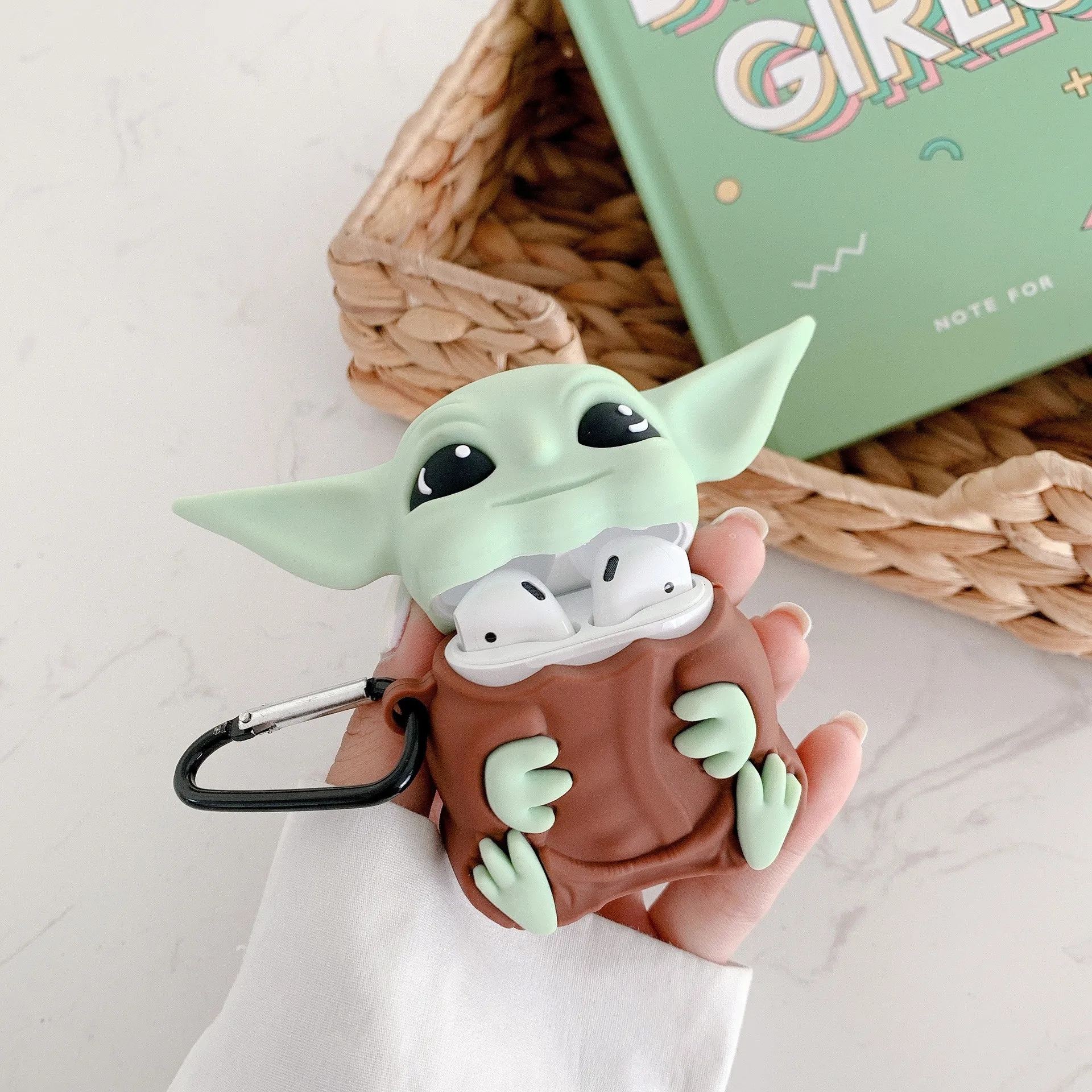 Cute Cartoon Silicone Case for Airpods Pro 3 Case Airpods 1/2 Star Wars Yoda Wireless Bluetooth Earphone Protective Cover Gifts
Cute Cartoon Silicone Case for Airpods Pro 3 Case Airpods 1/2 Star Wars Yoda Wireless Bluetooth Earphone Protective Cover Gifts