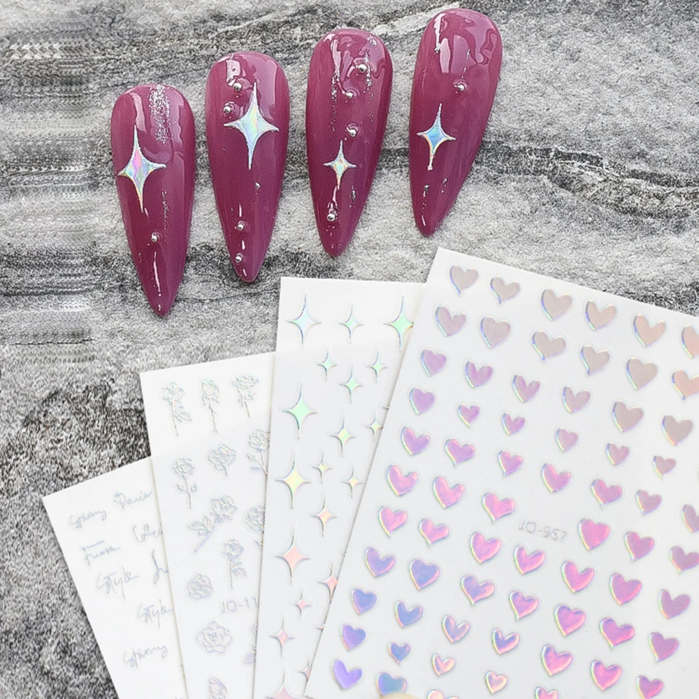 3D Nail Art Sticker Self-adhesive Decal Cute Design DIY Sliders Manicure Decoration Accessories Smiling Face Aurora Letter Rose
3D Nail Art Sticker Self-adhesive Decal Cute Design DIY Sliders Manicure Decoration Accessories Smiling Face Aurora Letter Rose