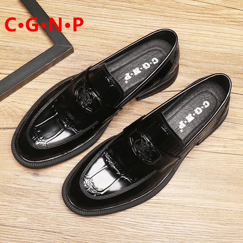 C·G·N·P New Arrival Black Genuine Leather Shoes For Men Loafers High Quality Dress Shoes Slip On Party And Wedding Shoes
C·G·N·P New Arrival Black Genuine Leather Shoes For Men Loafers High Quality Dress Shoes Slip On Party And Wedding Shoes