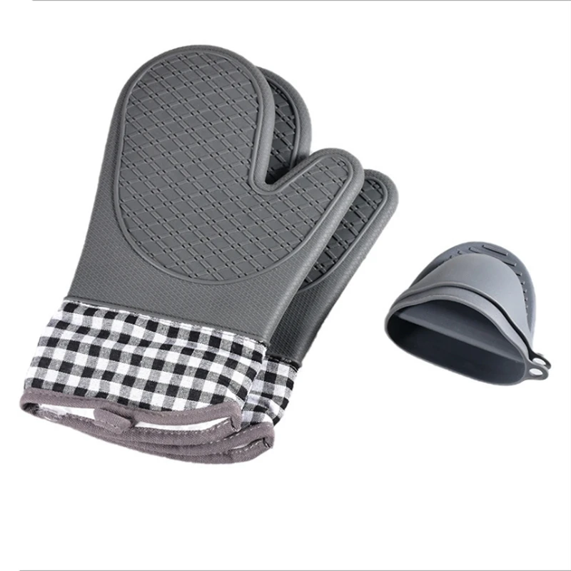 Oven Gloves and Pot Holder Set Heat-Resistant Oven Gloves, Can Be Used for Kitchen Cooking, Barbecue
Oven Gloves and Pot Holder Set Heat-Resistant Oven Gloves, Can Be Used for Kitchen Cooking, Barbecue