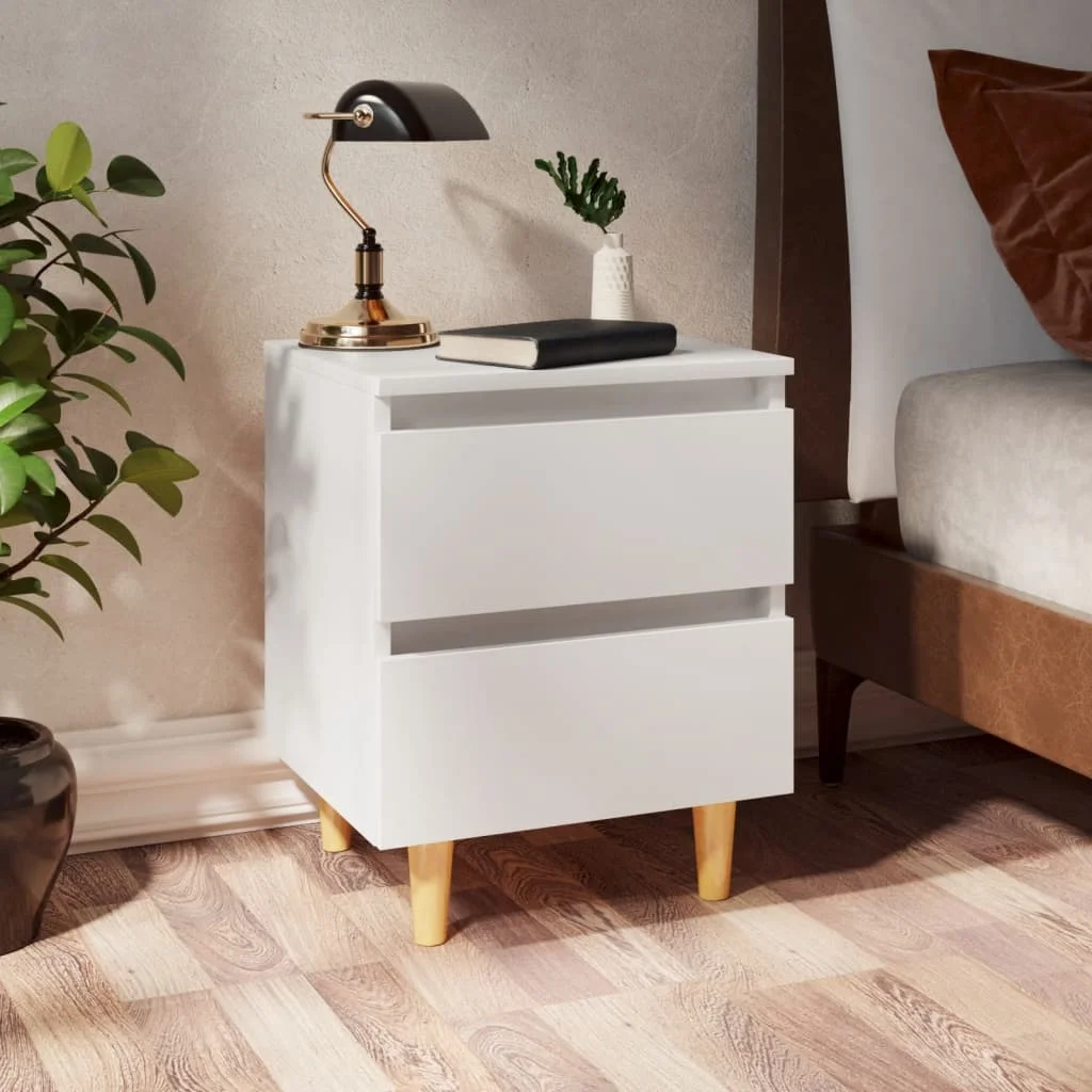 2 pcs Bedside Cabinet with Pinewood Legs, Chipboard Nightstands, Side Table, Bedrooms Furniture White 40x35x50 cm
2 pcs Bedside Cabinet with Pinewood Legs, Chipboard Nightstands, Side Table, Bedrooms Furniture White 40x35x50 cm
