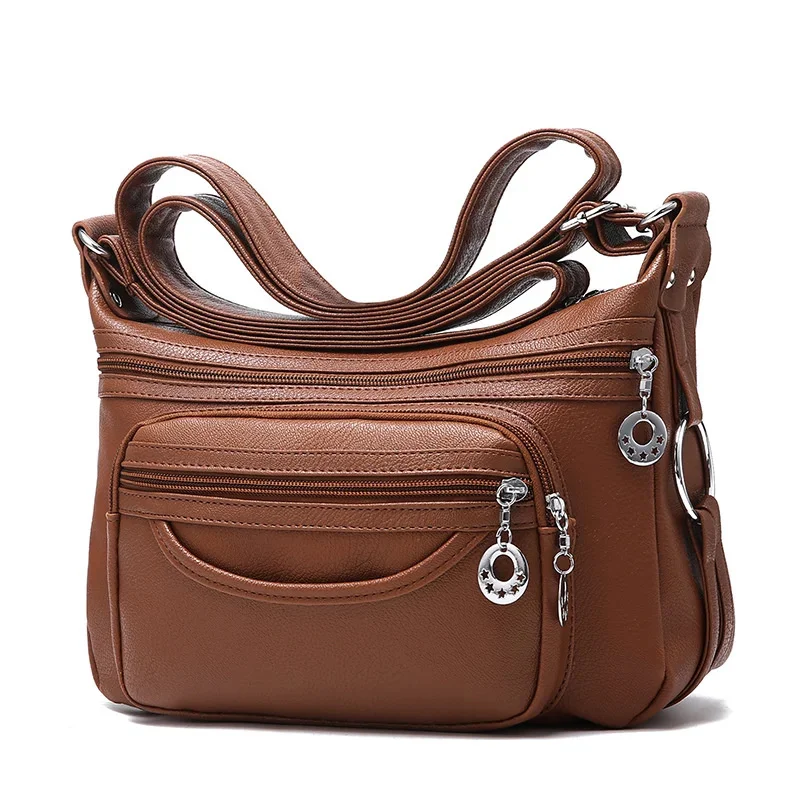 Soft leather shoulder bag 2023 new middle-aged mother bag casual cross body bag fashion for middle-aged and elderly women
Soft leather shoulder bag 2023 new middle-aged mother bag casual cross body bag fashion for middle-aged and elderly women