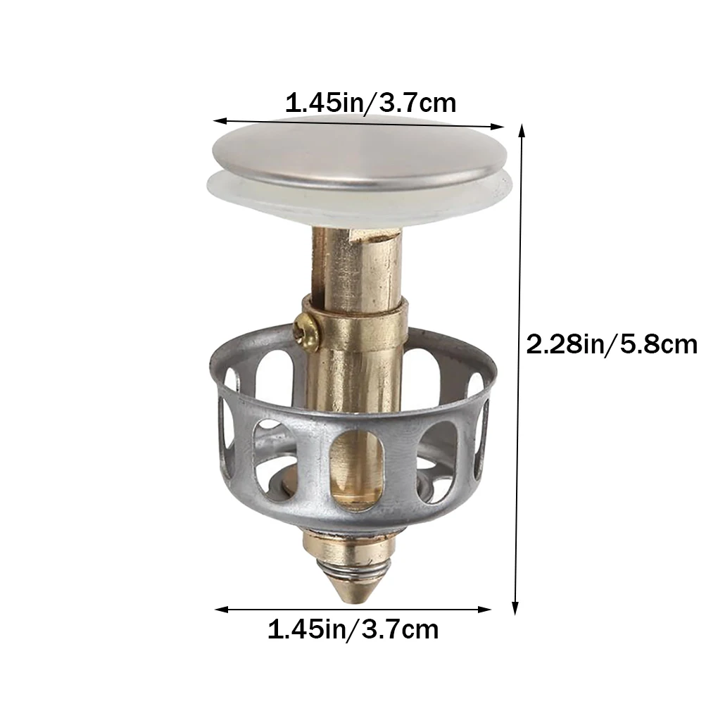 1pc Copper Bouncing Core Filter Cover Basket Shower Floor Drain Bathroom Plug Trap Hair Catcher Kitchen Basin Faucet Accessories
1pc Copper Bouncing Core Filter Cover Basket Shower Floor Drain Bathroom Plug Trap Hair Catcher Kitchen Basin Faucet Accessories